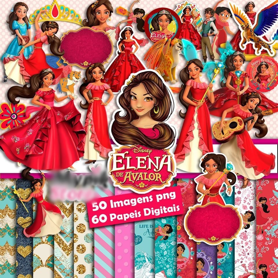 Elena de Avalor Kit Digital Elena de Avalor - Imagem 1