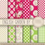 Kit Digital Papeis Jardim Inglês
