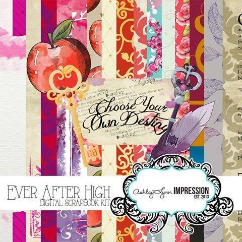 Ever After Hight Kit Digital Papeis Ever After - Imagem 1