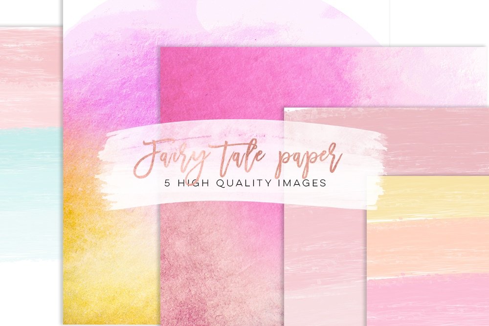 FAIRY TALE PAPER Kit Digital Papeis Fairy Tale - Imagem 1