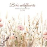 Kit Digital Floral Boho