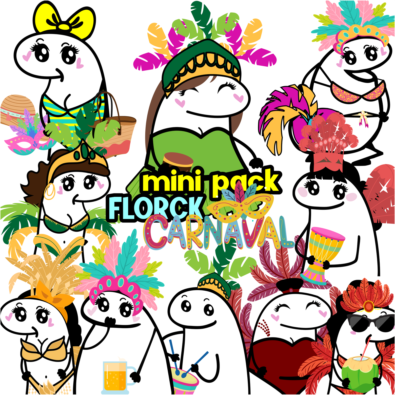 FLORK CARNAVAL Kit Digital Flork Carnaval - Imagem 1