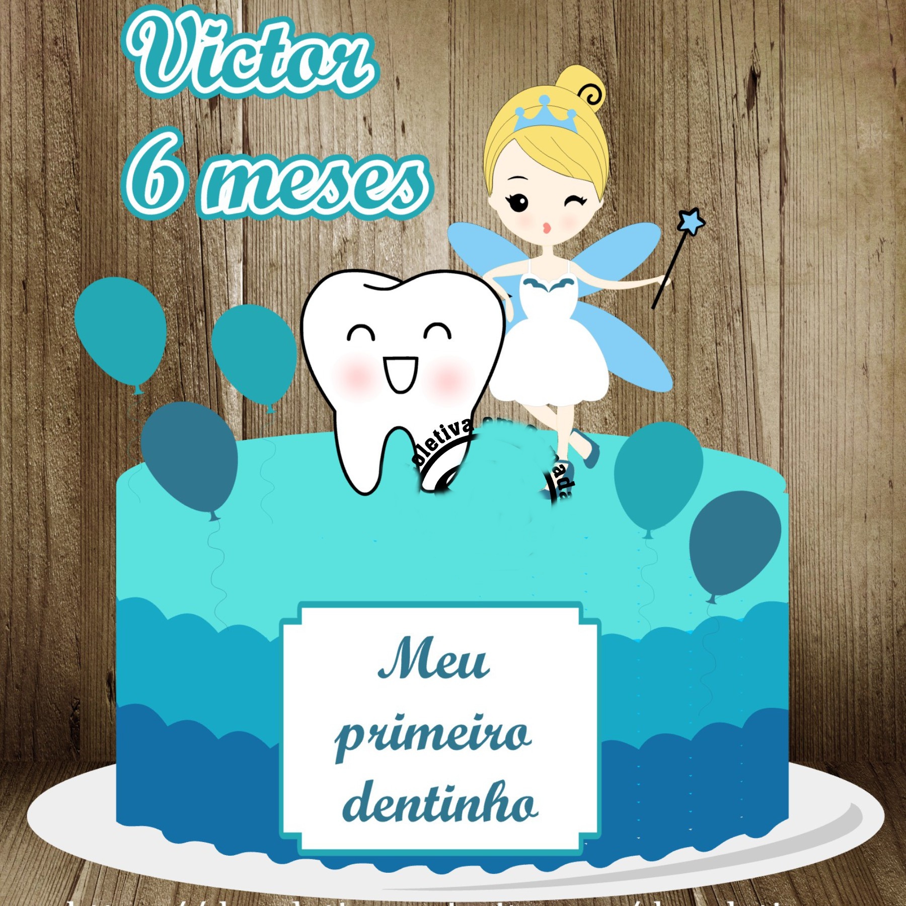 Fada do Dente 2 Arquivo Topo de Bolo Fada do Dente 2 - Imagem 1