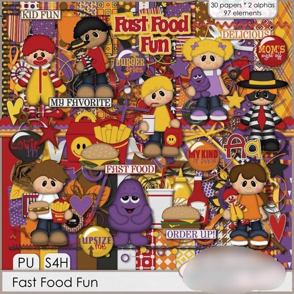 FastFoodFun Kit Digital Fast Food - Imagem 1