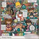 Kit Digital Scrapbooking Fitnnes