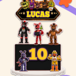 Arquivo Topo de Bolo Five Night at Freddys