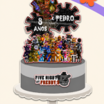 Arquivo Topo de Bolo Five Night at Freddys 2