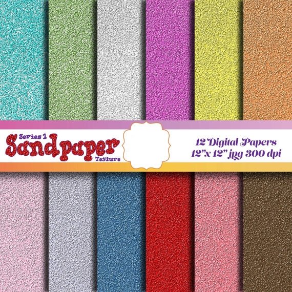 Flair_Sandpaper Arquivo Kit Digital Papéis Pack Cores Vibrantes - Imagem 1