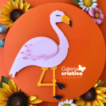 Arquivo Topo de Bolo Flamingo em Camadas 10
