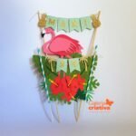 Arquivo Topo de Bolo Flamingo em Camadas 4