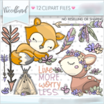 Kit Digital Floresta Clipart