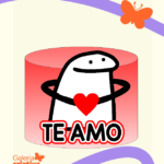 Arquivo Topo de Bolo Flork Te Amo