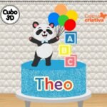 Arquivo Topo de Bolo Formatura ABC Ursinho Panda