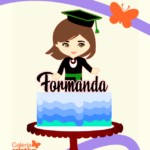 Arquivo Topo de Bolo Formatura Formanda