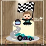 Arquivo Topo de Bolo Formula 1 Corrida Baby
