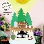 Arquivo Topo de Bolo Fortnite em Camadas