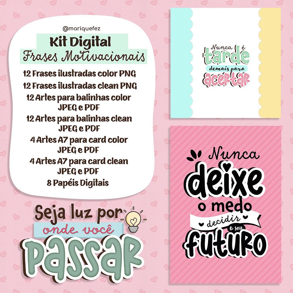 Frases Motivacionais Kit Digital Frases Motivacionais - Imagem 1