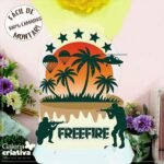 Arquivo Topo de Bolo Free Fire em Camadas 2
