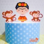Arquivo Topo de Bolo Frida Kahlo Cute