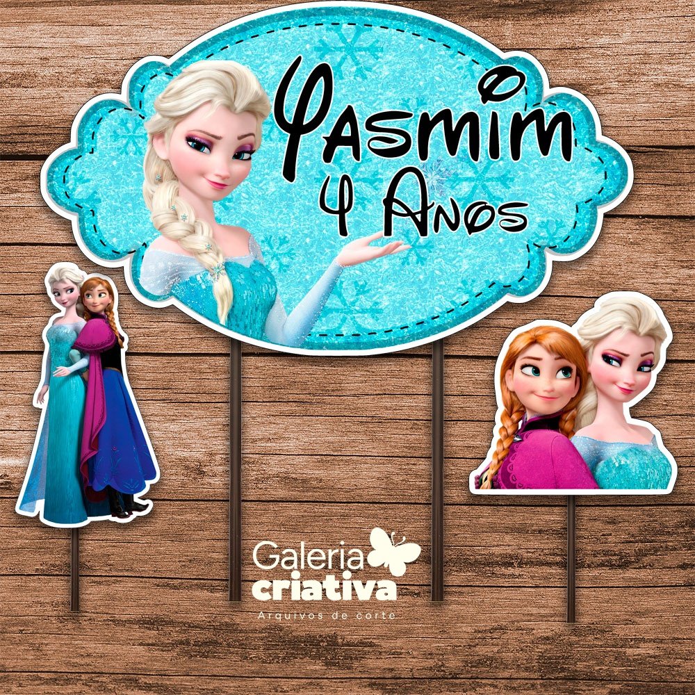 Frozen 13 Arquivo Topo de Bolo Frozen 13 - Imagem 1