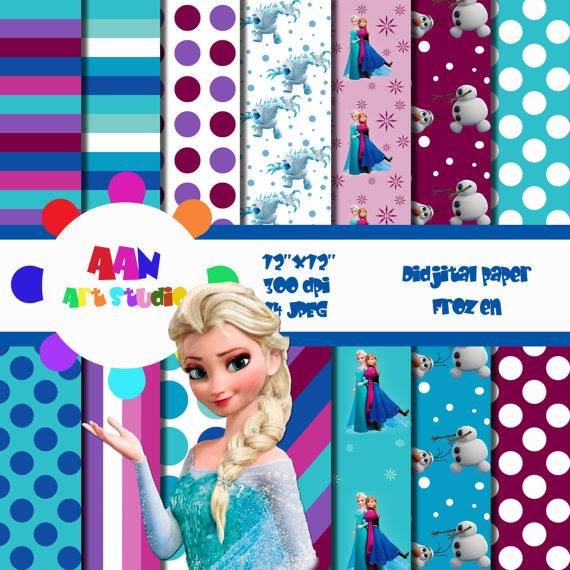 Frozen 2 Kit Digital Papeis Frozem 2 - Imagem 1