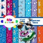 Kit Digital Papeis Frozem 5