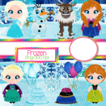 Kit Digital Frozen Clipart