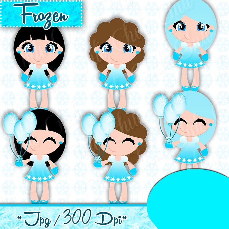 Frozen Chiliclipart3 Kit Digital Frozem - Imagem 1