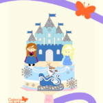 Arquivo Topo de Bolo Frozen Cute em Camadas 5