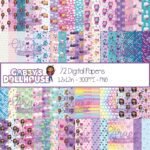kit Digital Papeis Gabby Dollhouse