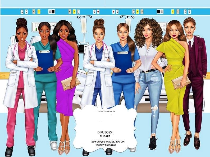 Girl Boss 1 Kit Digital Profissionais Trabalho Mulher 1 - Imagem 1