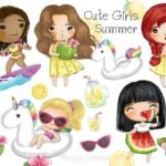 Kit Digital Meninas no Verão