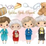Kit Digital Mulheres Idosas Clipart