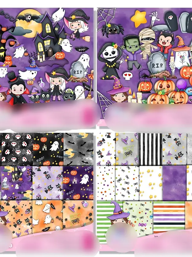 HALLOWEEN Kit Digital Halloween - Imagem 1