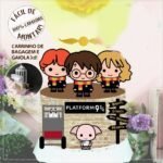 Arquivo Topo de Bolo Harry Potter Cute em Camadas