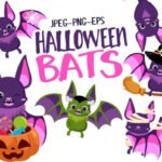 Kit Digital Morcegos de Halloween