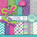 Kit Digital Papeis Primavera