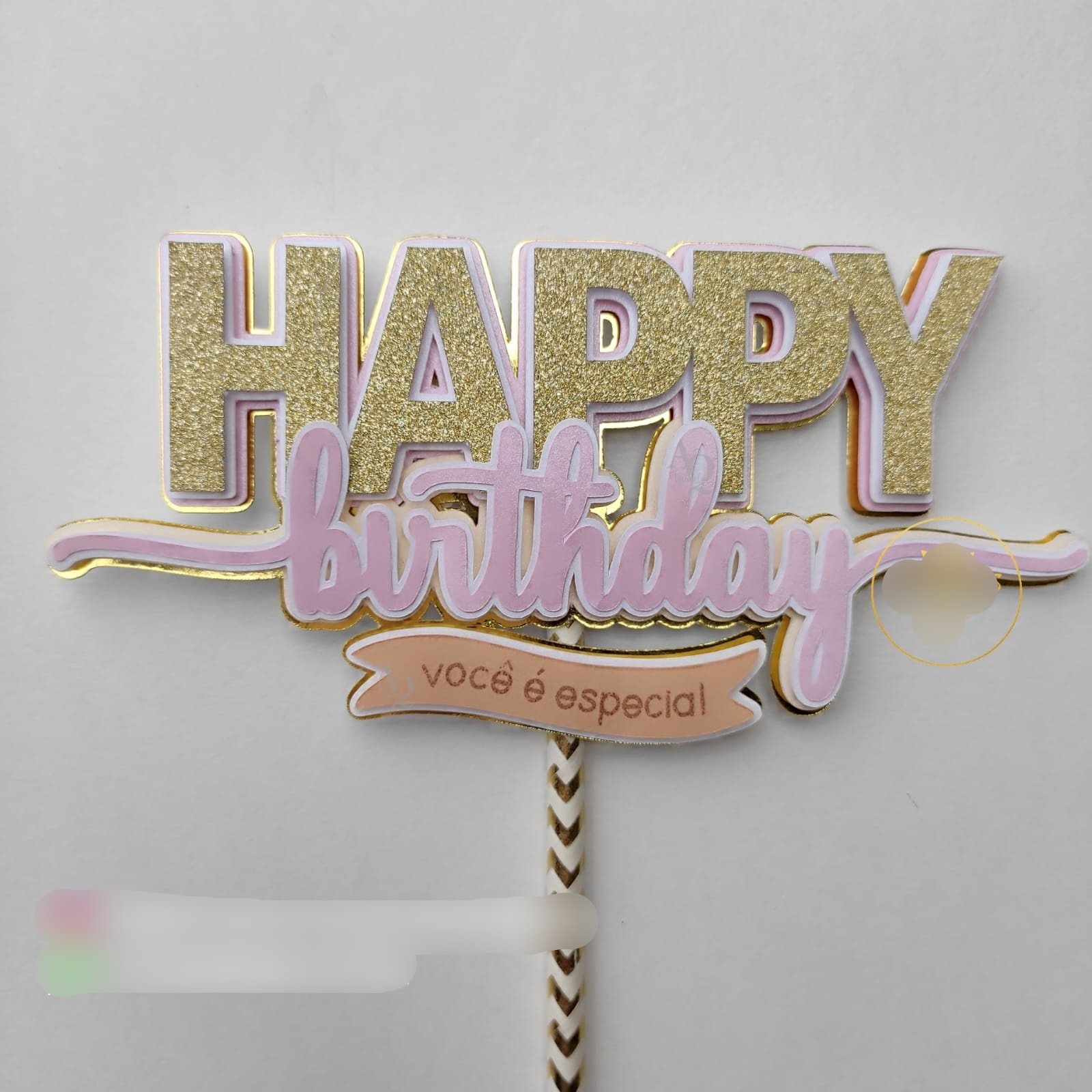 Happy birthday Especial Arquivo Topo de Bolo Happy birthday Especial - Imagem 1