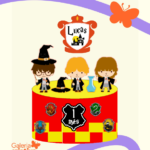 Arquivo Topo de Bolo Harry Potter Cute 1