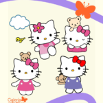Arquivo Topo de Bolo Hello Kitty em Camadas 2