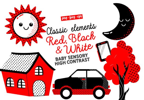 High Contrast –Classic Everyday Graphics Kit Digital Gráficos Clássicos do Dia a Dia - Imagem 1