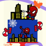 Arquivo Topo de Bolo Homem Aranha Cute