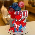 Arquivo Topo de Bolo Homem Aranha em Camadas