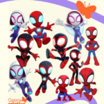 Arquivo Topo de Bolo Homem aranha e seus Amigos