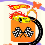 Arquivo Topo de Bolo Hot Wheels em Camadas