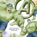 Kit Digital Hulk Super Herois
