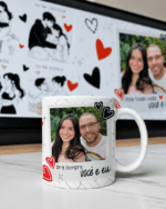 Arquivo Caneca Dia dos Namorados Na Alegria ou na Tristeza - Imagem 2