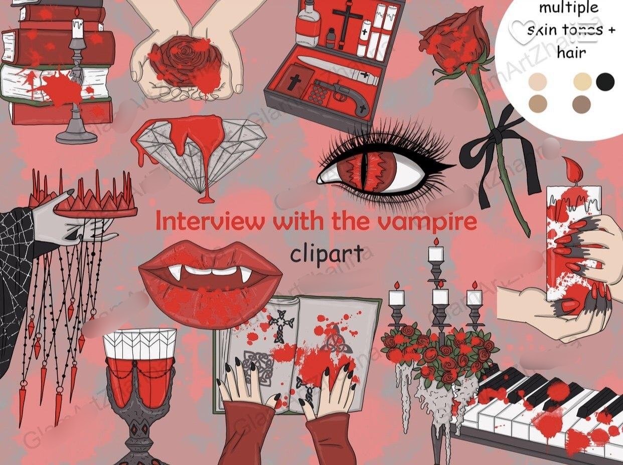 Interview With the Vampire Arquivo Kit Digital Temáticas Góticas - Vampiro - Imagem 1