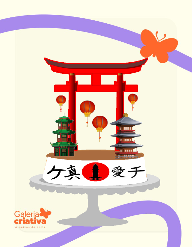 Japão Arquivo Topo de Bolo Japão - Imagem 1