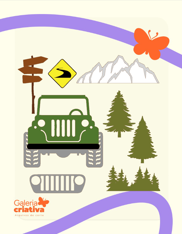 Jeep Of Road Arquivo Topo de Bolo Jeep Of Road - Imagem 1